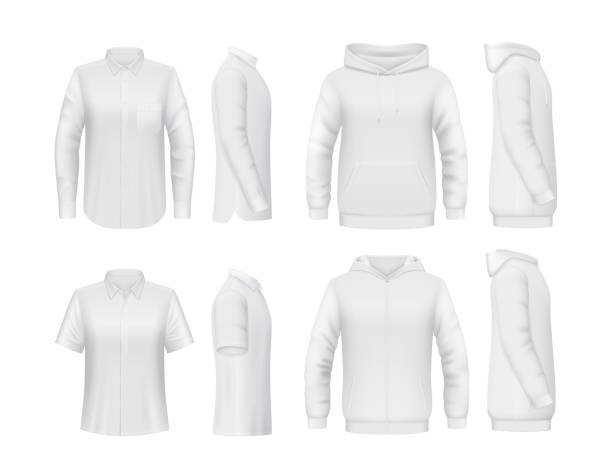 istock White men shirt, hoody, polo or sweatshirt mockups 1817812440