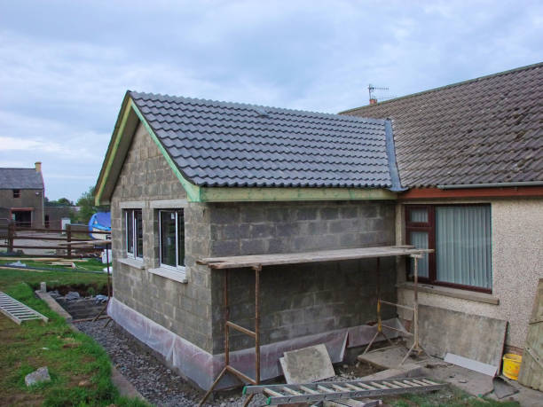istock Building an Extension on to a bungalow house home 1817826697