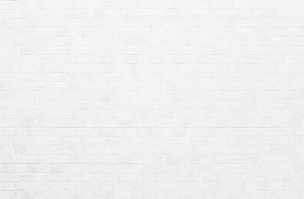 White grunge brick wall texture background for stone tile block in grey light color wallpaper interior and exterior and room backdrop design. Abstract white brick wall texture for pattern background.