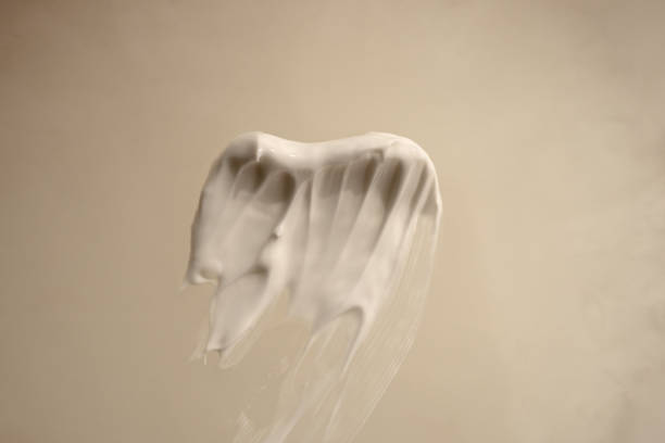 istock A smear of cream on a light background. Beauty concept. 1817859126