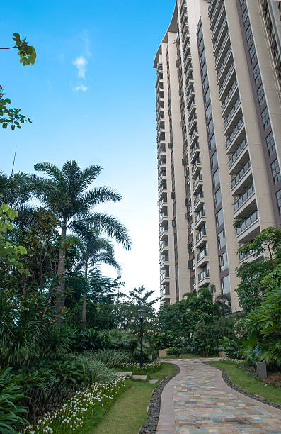 istock path to a high building of apartments 181789257