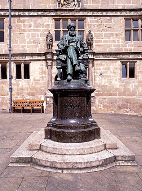 istock Charles Darwin statue, Shrewsbury. 181791547