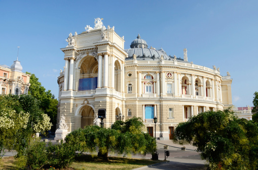 Beautiful Opera and Ballet House in Odessa, Ukraine,famous landmark