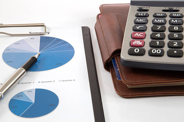 istock Financial graphs and charts accounting 181798867