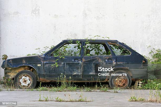 Discarded Old Car Stock Photo - Download Image Now - Car, Obsolete, Garbage
