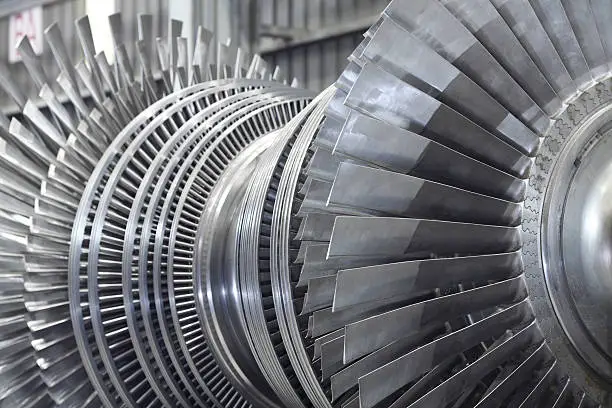 Photo of Rotor of a steam turbine