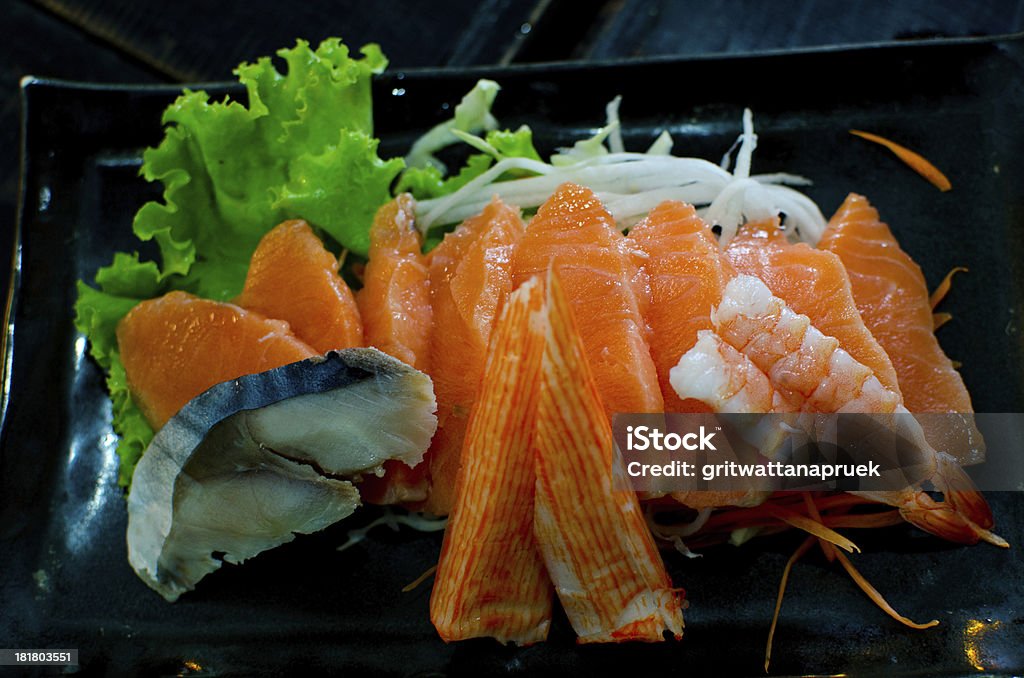 Sashimi Salmon sashimi. Asia Stock Photo