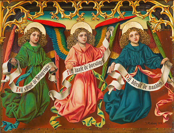 istock Antwerp - Angels paint in the cathedral 181803690