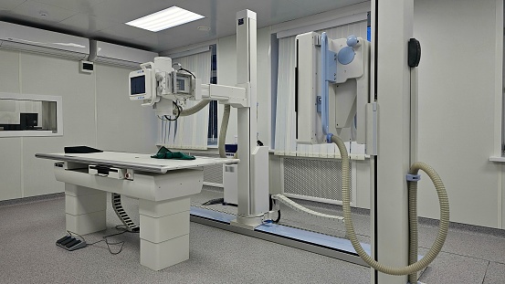 An office with an X-ray machine in the clinic. 2024