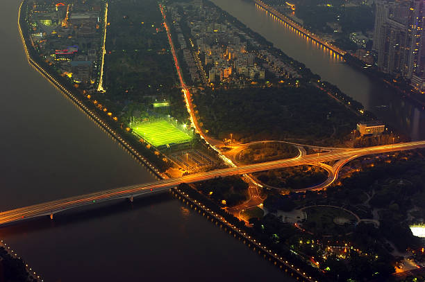 istock Night city traffic overlooking 181806060
