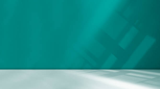 istock Green Background Shadow Studio Room Table Product,Teal Color Podium with Light Overlay on Wall Floor Scene Cement Loft Backdrop,Abstract Light on Template Mockup Minimal Kitchen Bar,Empty Space Desk. 1818097480