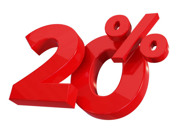 istock 3d discount symbol 10%, isolated on white background 1818115308