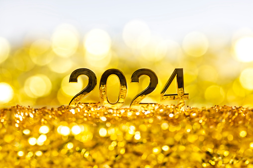 New Year 2020 with casino concept - 3D Rendered Image