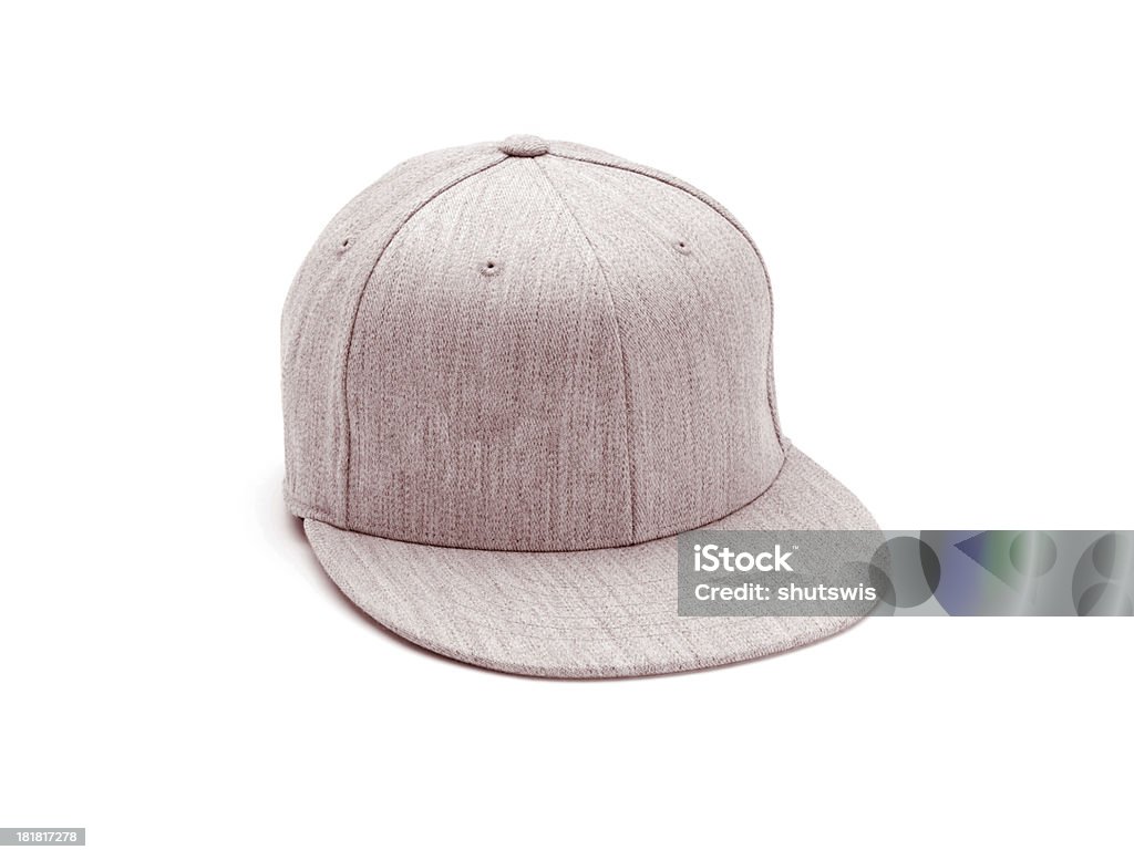 Braun Baseball-Mütze, isoliert auf weiss - Lizenzfrei Accessoires Stock-Foto