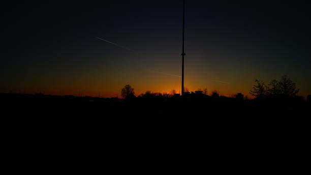 istock Autumn sunset on the Volga 1818221690