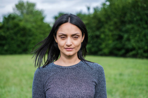 istock Young woman with brown eyes outdoors happy lifestyle 1818249228