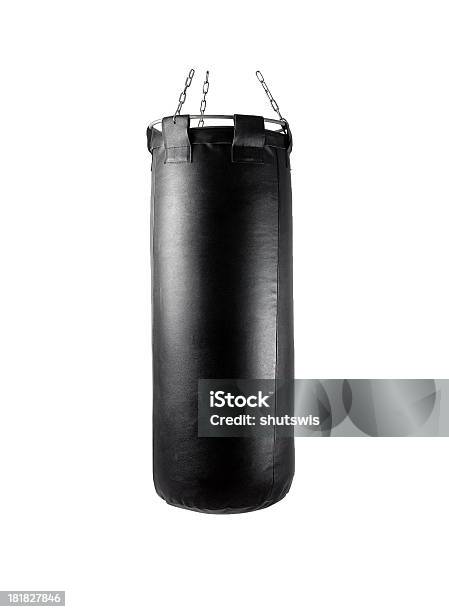 Bolsa De Boxeo En El Fondo Claro Foto de stock y más banco de imágenes de Actividad - Actividad, Adulto, Agresión