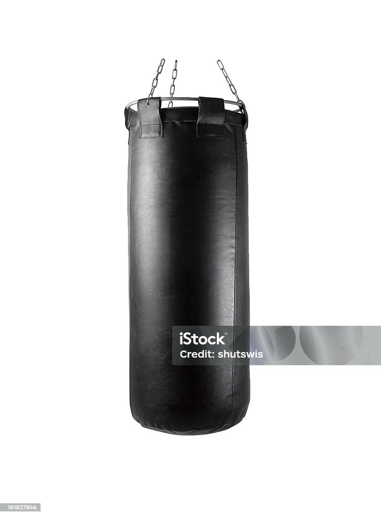 Боксёрский мешок в свете фоне - Стоковые фото Агрессия роялти-фри