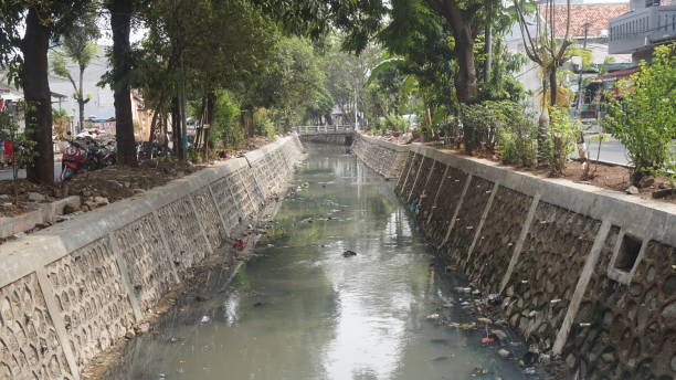 istock Dirty river in East Jakarta 1818286775