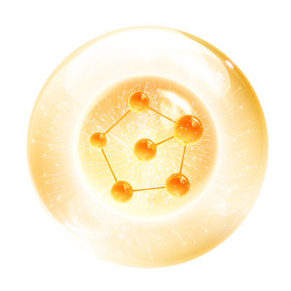 Bohr model of Lithium Atom with proton, neutron and electron. Science and chemical concept 3d illustration