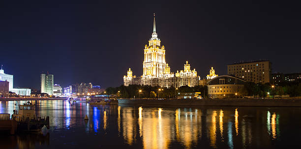 istock High-rise building at night, Moscow, Russia 181831286