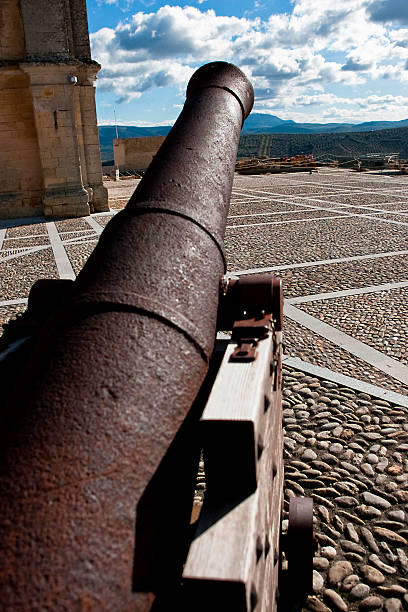istock Canon of iron pointing to the sky 181831543