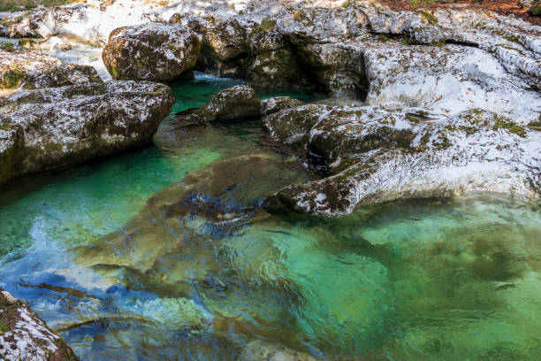 istock Mostnica gorge with many waterfall in Slovenia. 1818339840