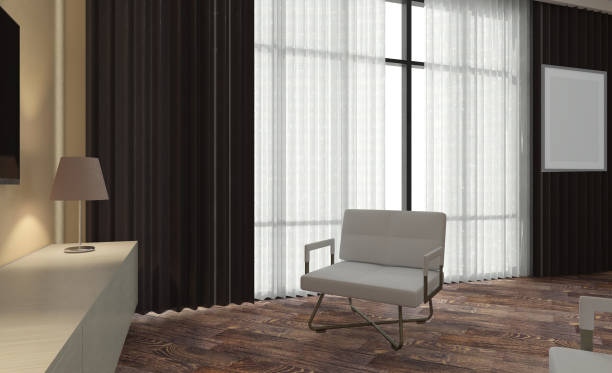 istock Open space office interior with like conference room. Mockup. 3D rendering.. Blank paintings.  Mockup. 1818341431