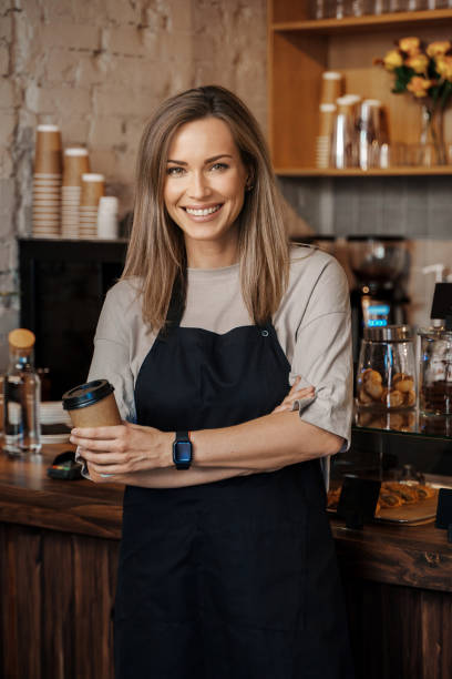 istock Entrepreneurial Barista with Takeaway Coffee 1818363313