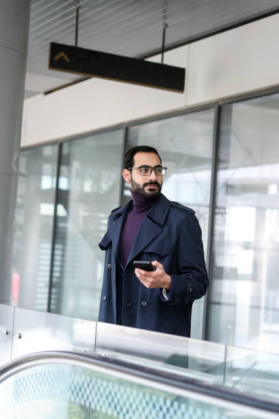 istock Arab businessman at an airport 1818365541