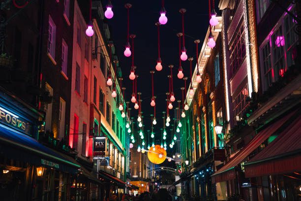 London, England - November 12, 2023: Soho Carnaby Street, London
