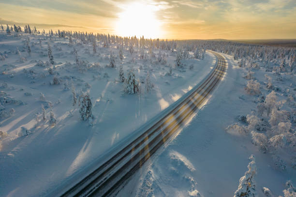 istock Winter Aerial view 1818390283