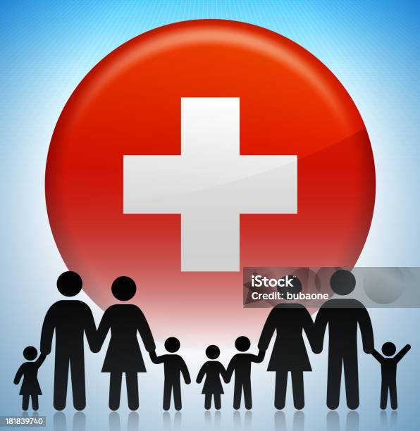 스위스 부품군 컨셉입니다 스틱 그림 2세대 가족에 대한 스톡 벡터 아트 및 기타 이미지 - 2세대 가족, 가족, 개념