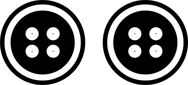 Cloth Button Solid And Glyph Vector Illustration Stock Illustration ...