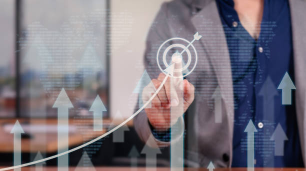 istock Business Analyst Presenting Upward Trend in Financial Report 1818414017