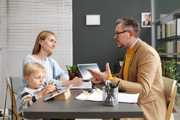 istock Social worker talking to woman about adoption 1818414265