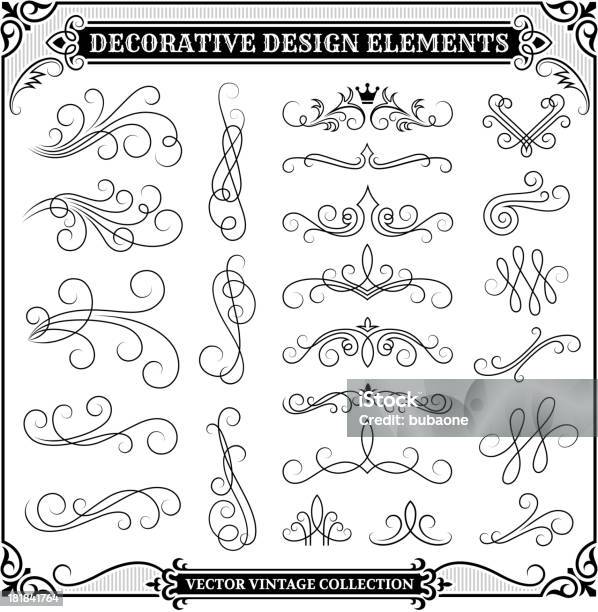 ビンテージデザイン要素のコレクションの装飾 - イラストレーションのベクターアート素材や画像を多数ご用意 - イラストレーション, カスタマイズ, カリグラフィー