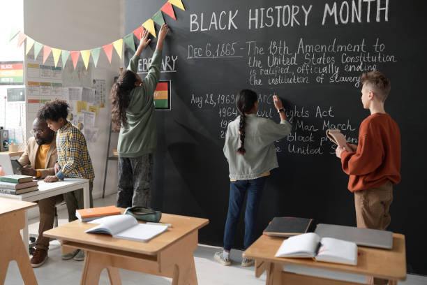 istock School children preparing for the Black History Month 1818417920