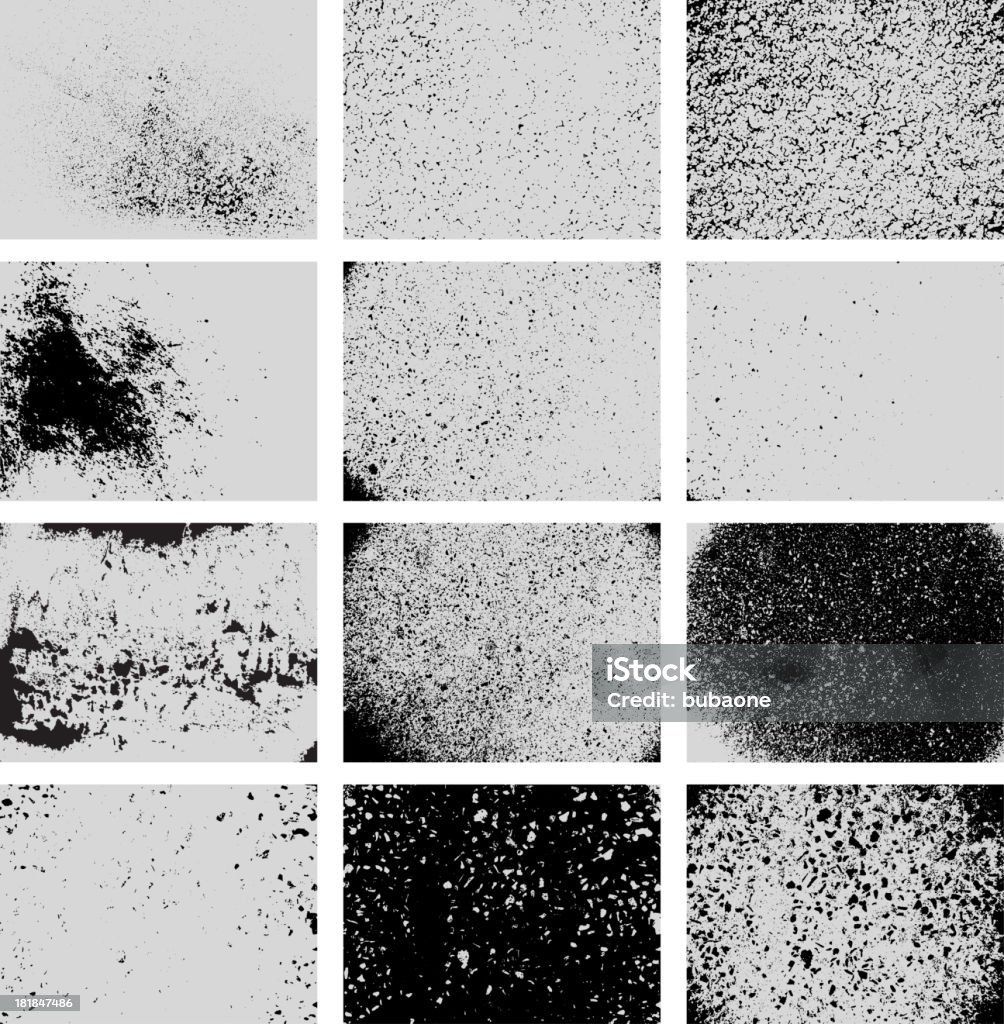 Various Black and White Grunge Texture Textured stock vector
