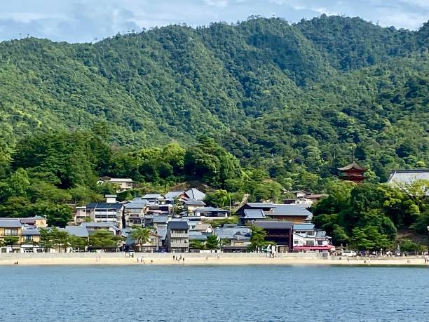 Japan - Hiroshima- Miyajima Island Itsukushima is an island in the western part of the Inland Sea of Japan, located in the northwest of Hiroshima Bay. It is popularly known as Miyajima which in Japanese means \