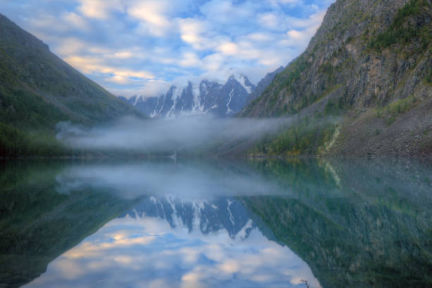 istock A beautiful lake in a mountain valley. 1818485297
