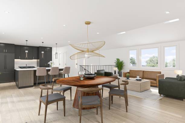 istock Dining Room, Kitchen and Living Room 1818486487