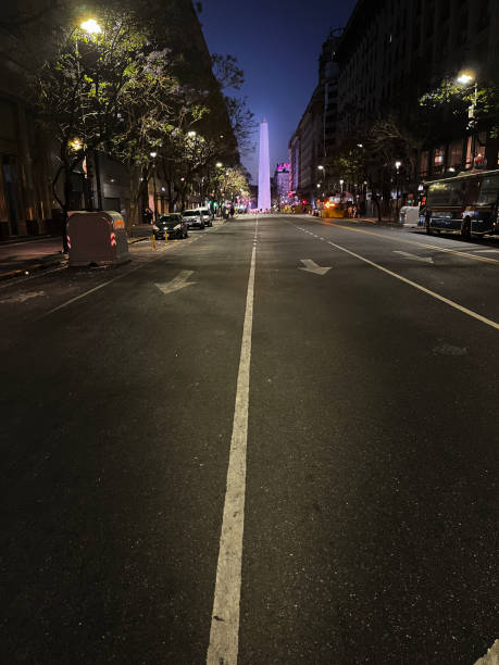 istock View of the Buenos Aires obelisk at night 1818487184