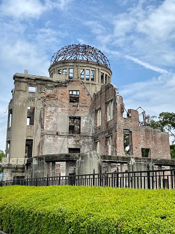 Hiroshima Peace Memorial (Genbaku Dome)\nThe Hiroshima Peace Memorial (Genbaku Dome) was the only structure left standing in the area where the first atomic bomb exploded on 6 August 1945