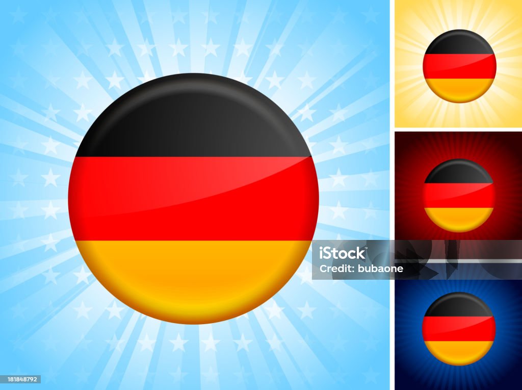 Alemanha Bandeira de arte vetorial royalty-free, botão Set - Royalty-free Alemanha arte vetorial