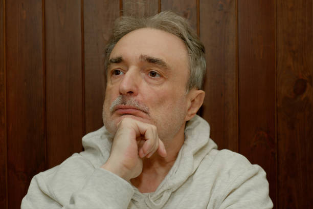 istock Portrait of an elderly unshaven man 1818488522