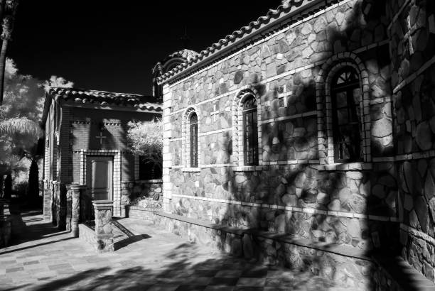 istock Greek Orthodox Chapel in Infrared 1818488569
