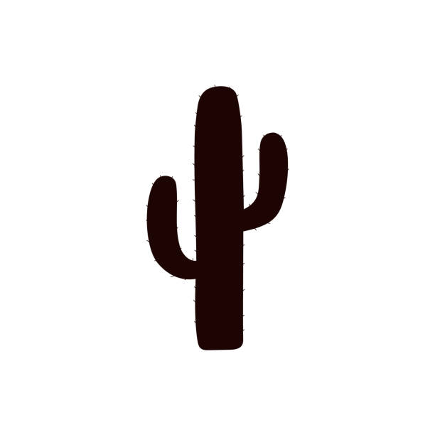 ilustraciones, imágenes clip art, dibujos animados e iconos de stock de 24_0620_desert_animals_08_sim_5 - cactus