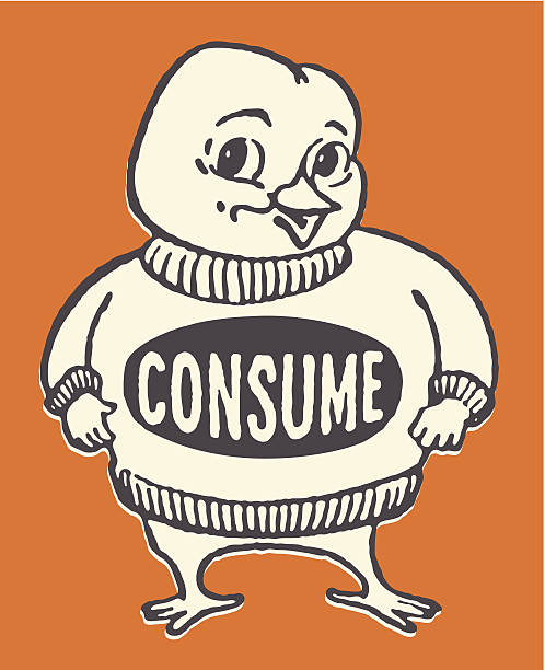 bird in consume sweater - young bird obrazy stock illustrations