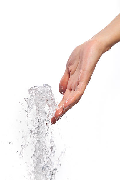 istock Closeup of nice wet hand 181849425